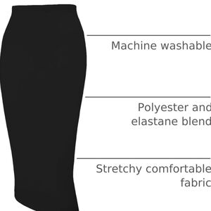 Tapata Women's Office/Work Pencil Skirt Stretch Hi Waist Below Knee Bodycon XXL